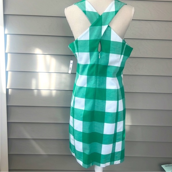 Crown & Ivy Teal and White Plaid Dress - Picture 5 of 5
